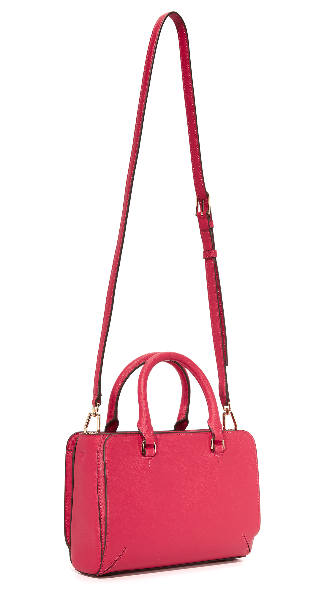 Tory Burch Leather Robinson Micro Zip Tote | Lyst Canada
